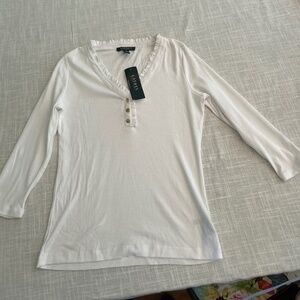 Ralph Lauren 3:4 sleeve top